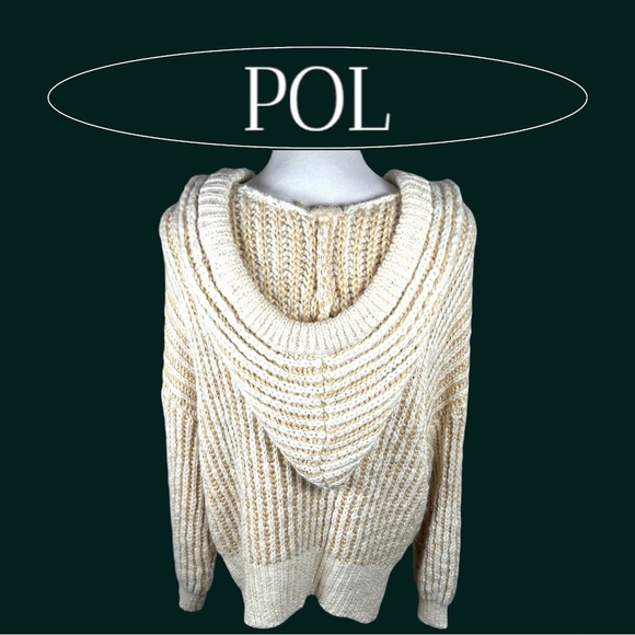 POL | Woven Wool Blend Sweater Hoodie - Picture 2 of 6